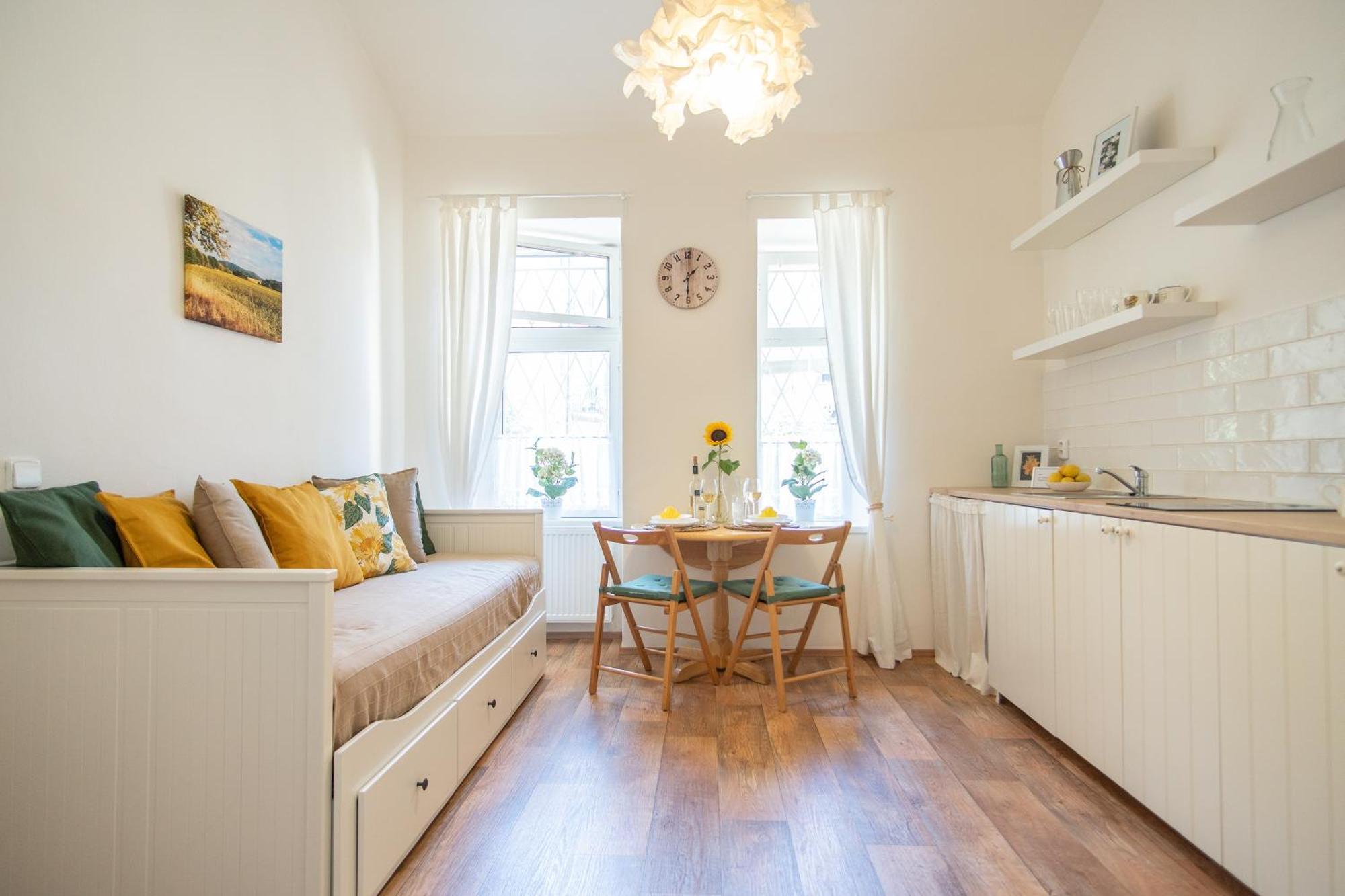 With Double Bed In Zizkov - Shared Bathroom Privat bolig Prag