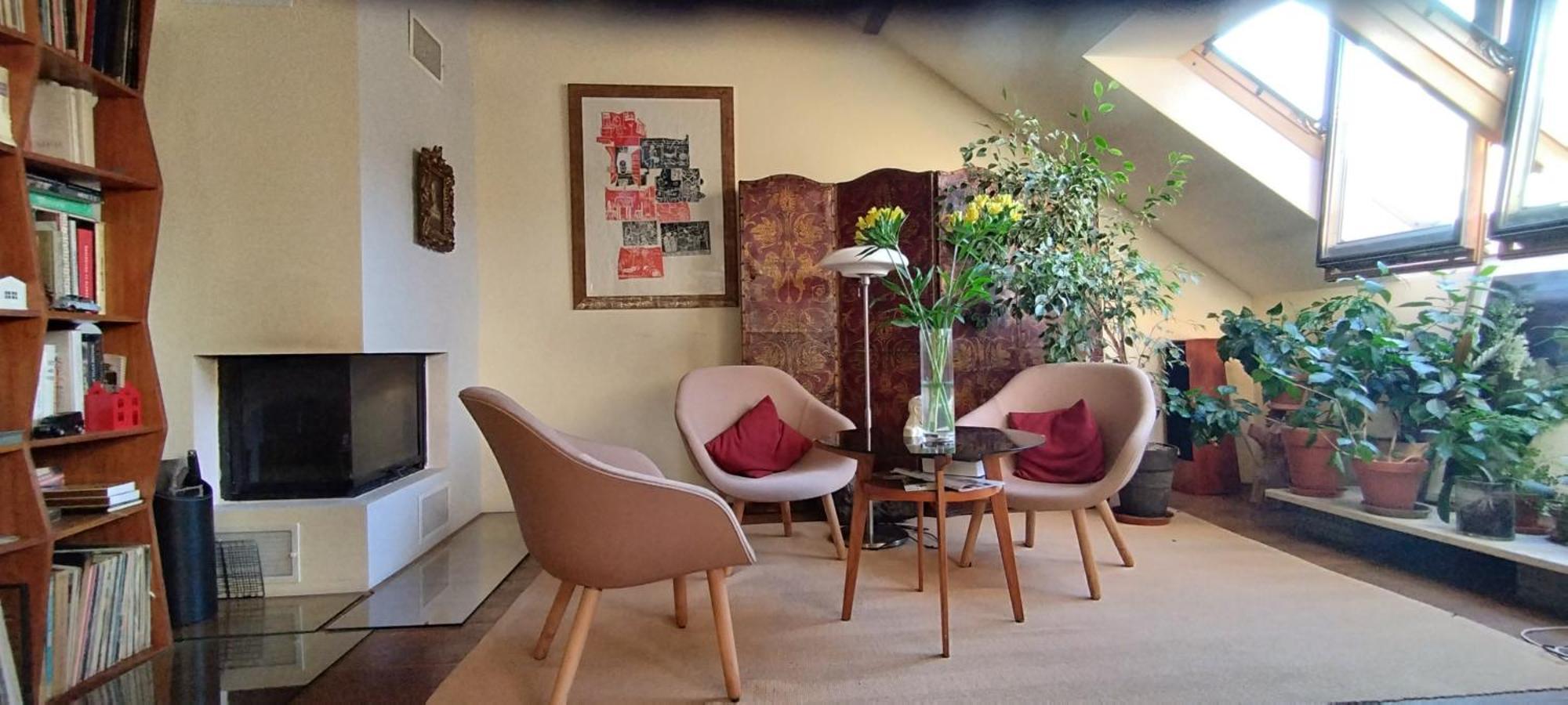 Guestrooms, Rooftop With Garden, Spacious Living Room, Character And Fireplace * Prag