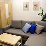 Blue Apartment In Beautiful English Style Garden With Atmosphere