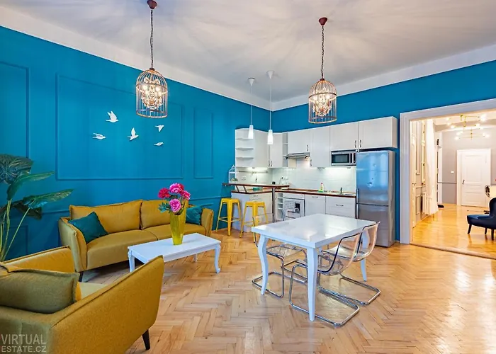 Colorful Wenceslas Square Apartment