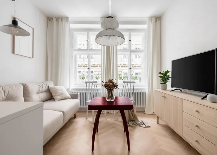 Limewash Apartment In Vrsovice District