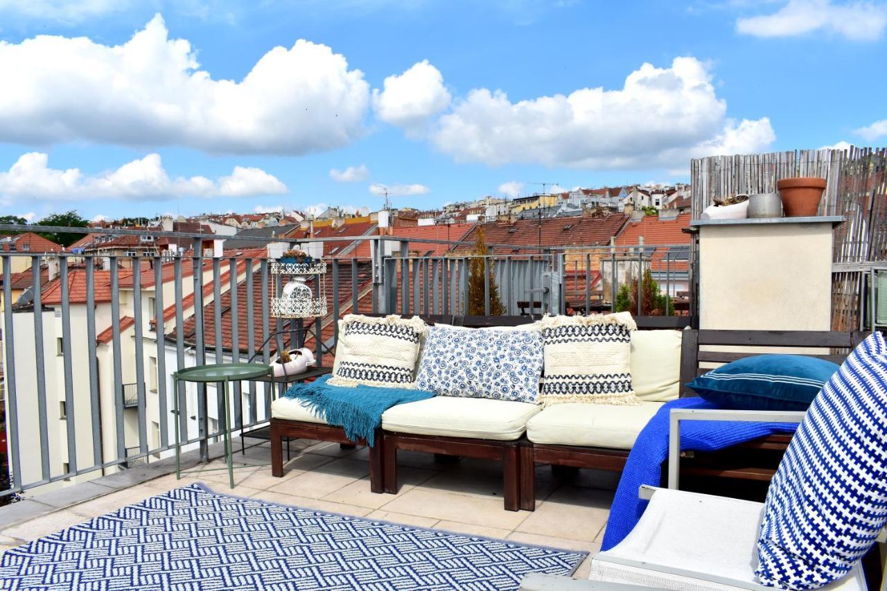 Lux Duplex Rooftop Loft With An Amazing Terrace & Cinema * Prag
