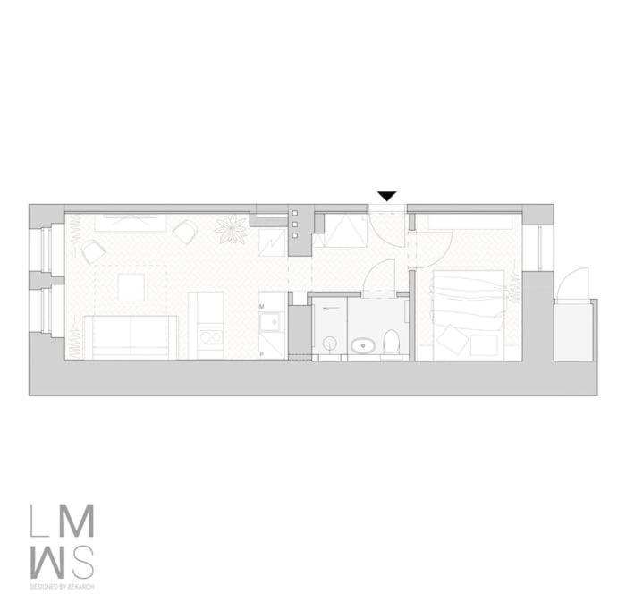 Apartment Limewash In Vrsovice District Prague