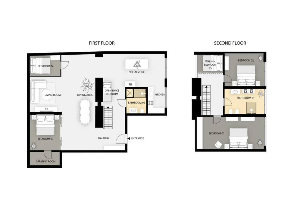 Lägenhet 5br+2bath Old Town Industrial Penthouse, A/c *