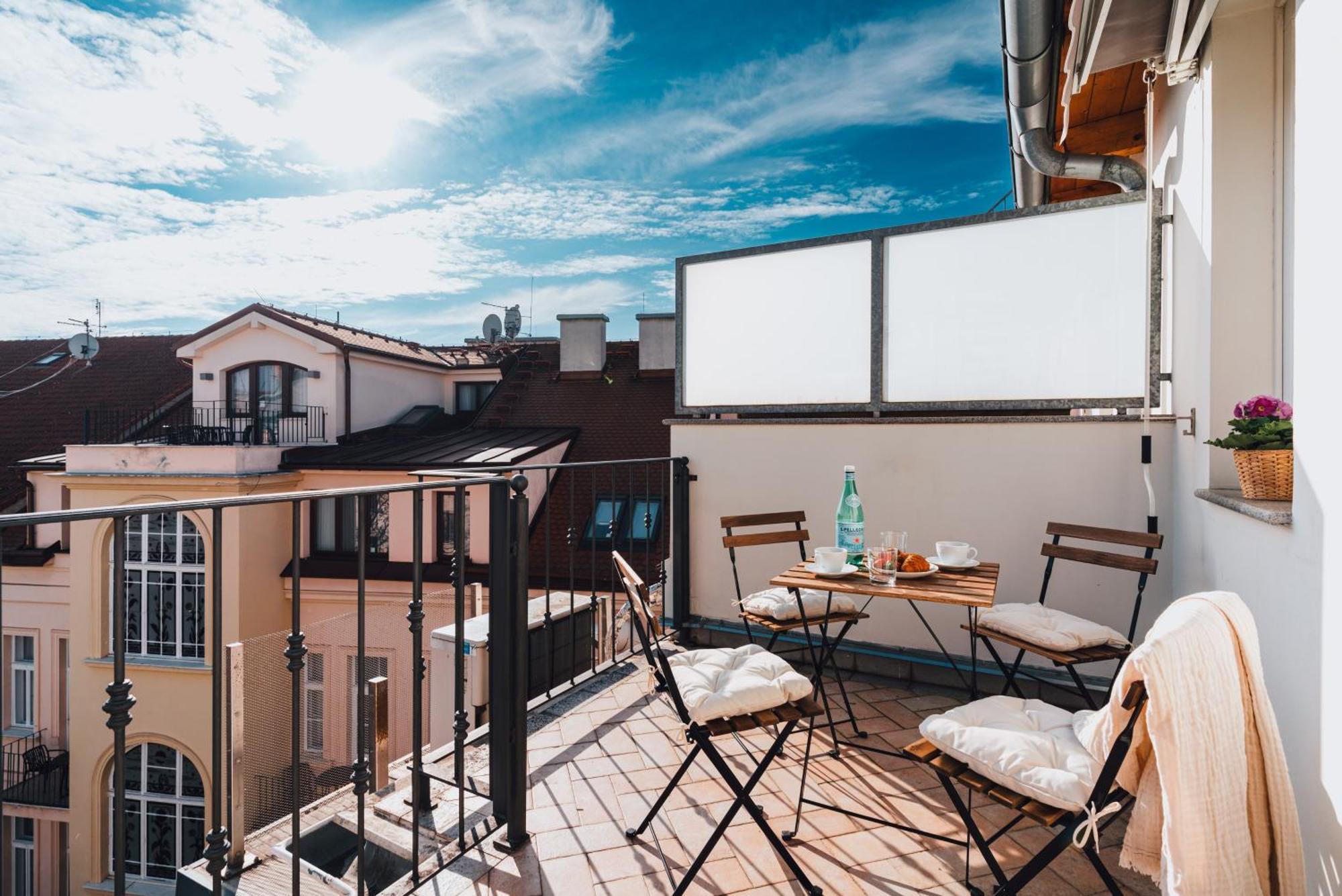 Apartmán Two-level With A Terrace Near The Vltava River