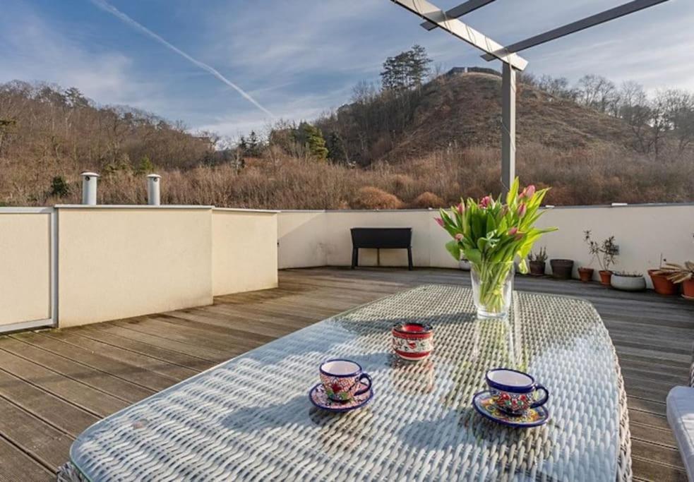 Beautiful Loft-apartment With A Large Terrace Prag