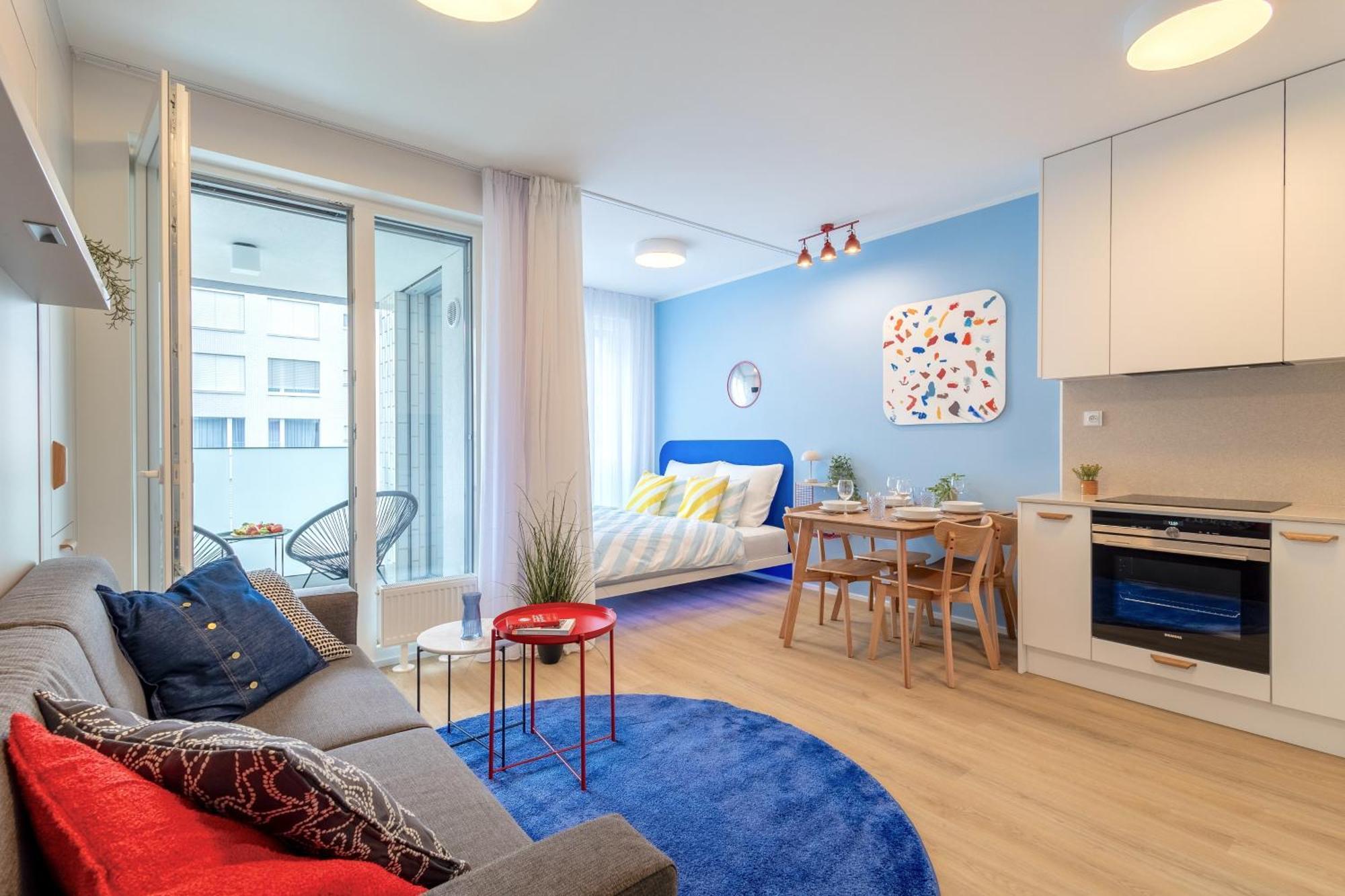 Colorful - Balcony, Free Parking, By Gravity Apartment Prag