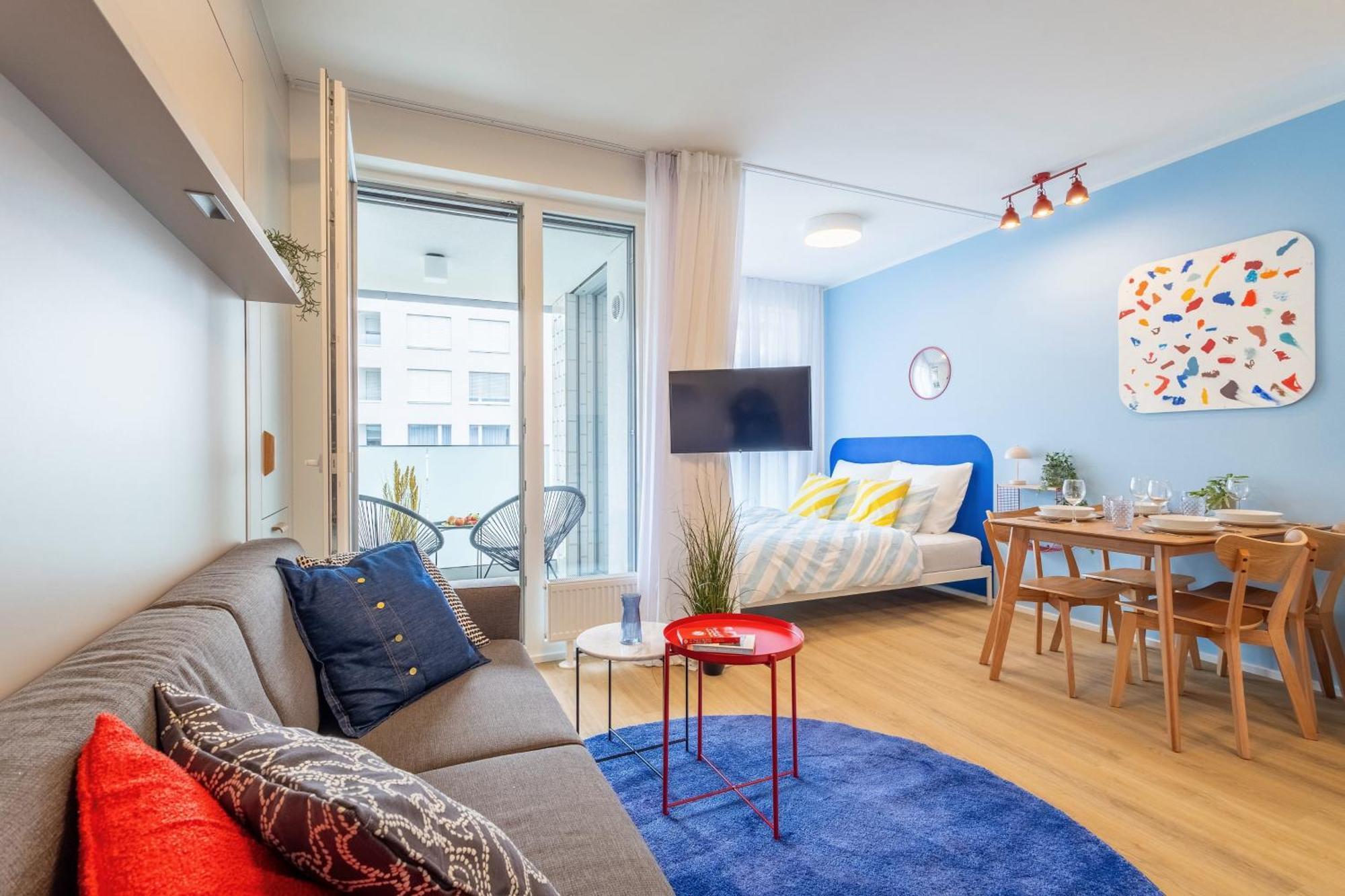 Colorful - Balcony, Free Parking, By Gravity * Prag