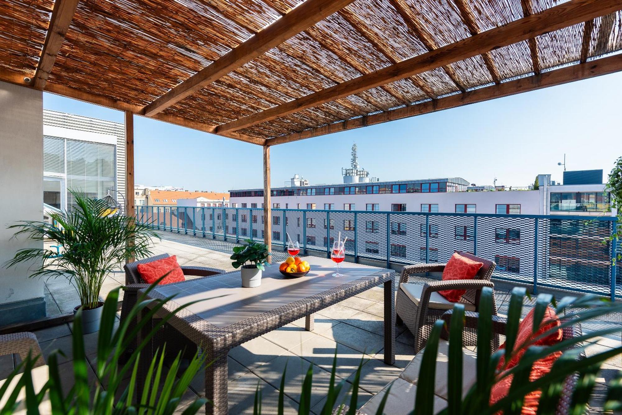 Apartment With Large Balcony, Parking Prag
