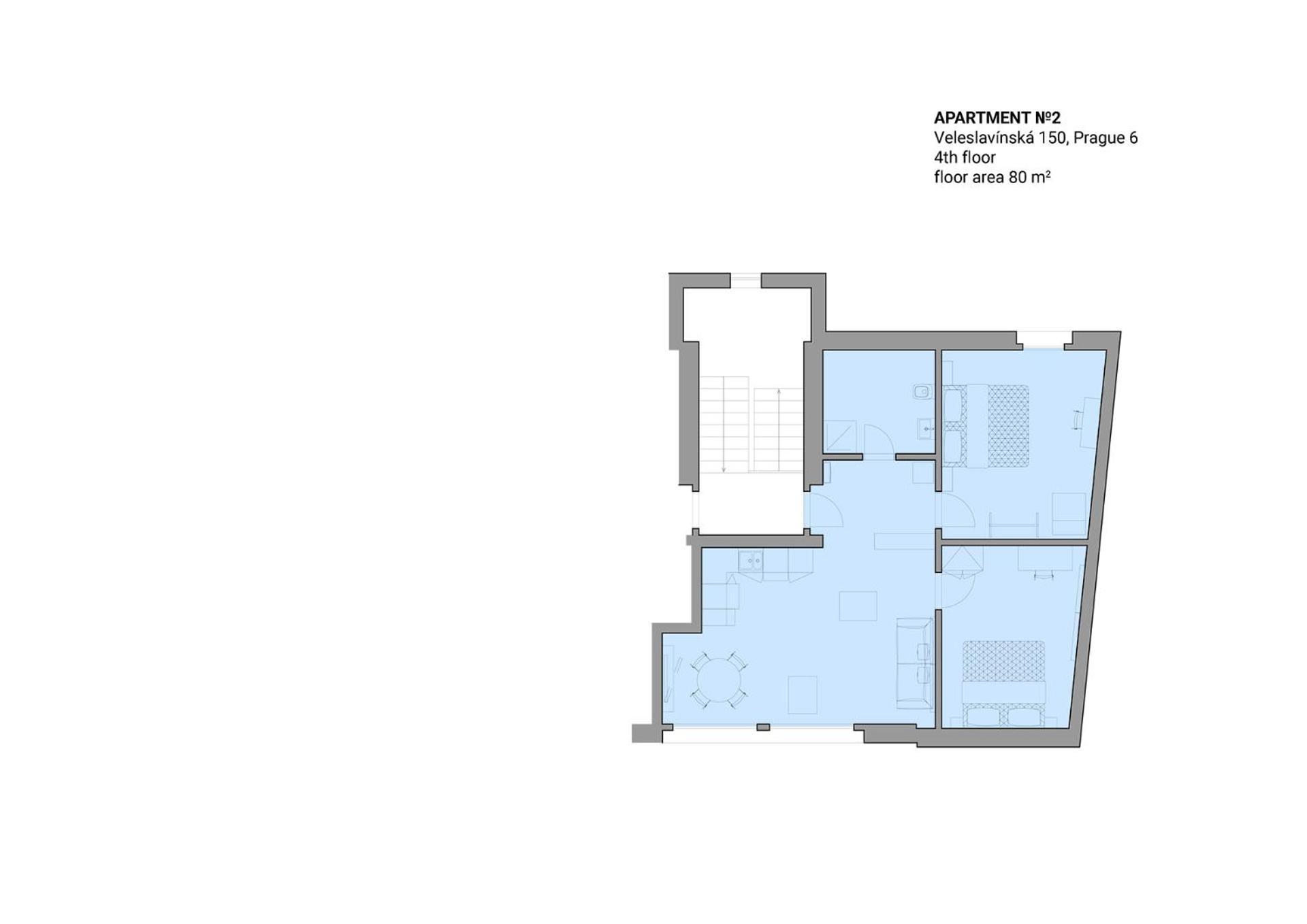 Veleslavin Apartment Prag