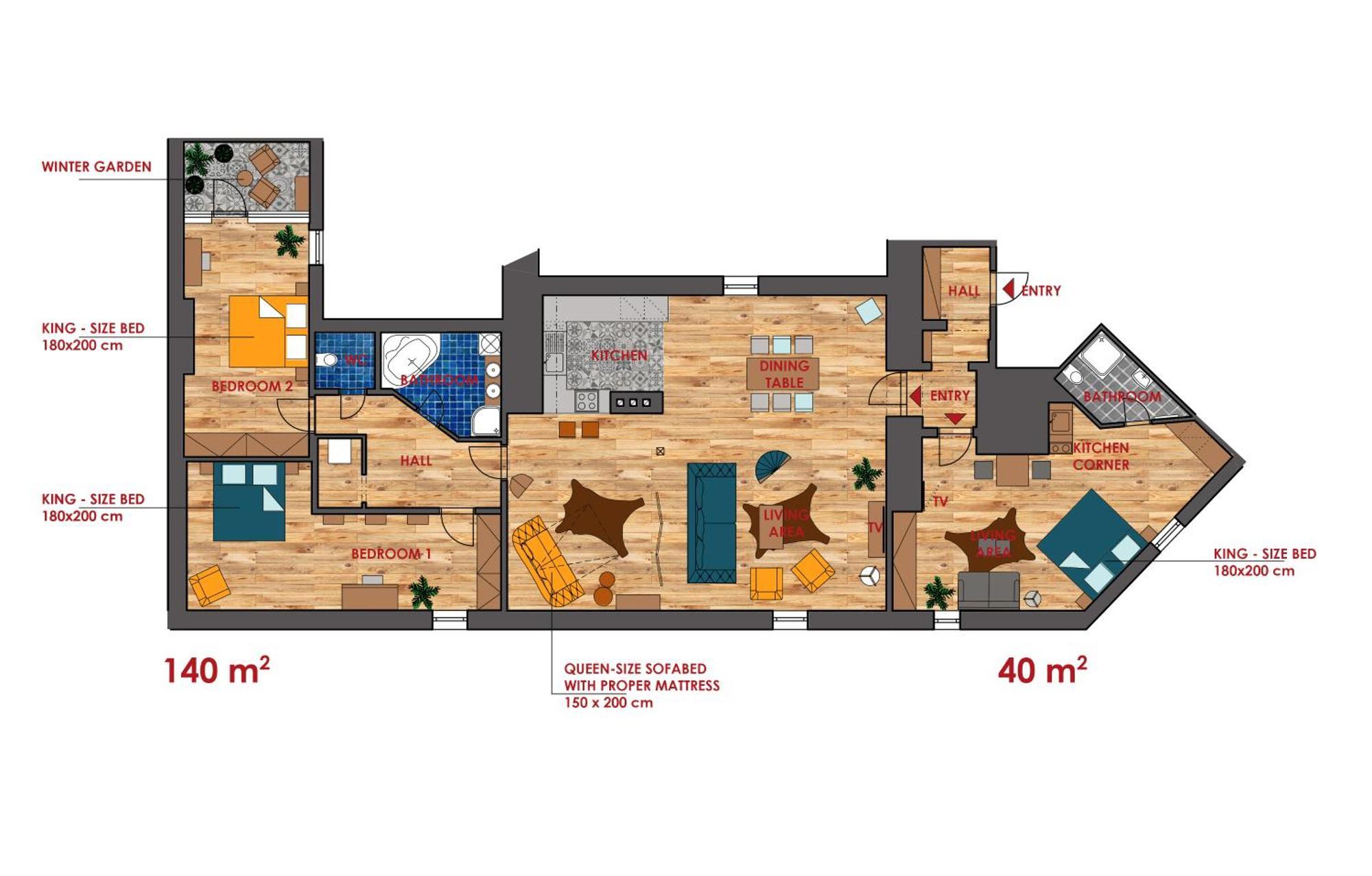 Bohemian Chic 2 Bedroom 2 Bathroom Loft With Hanging Chair *