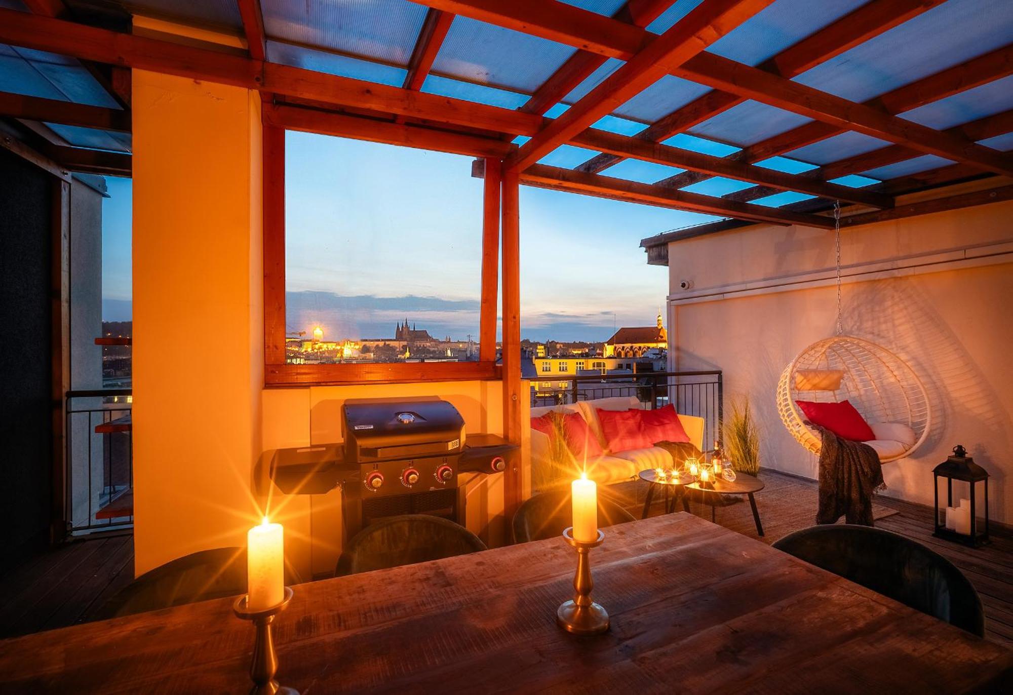 Apartmán A/c Lux Rooftop 6br+3.5bath Wenceslas Square *