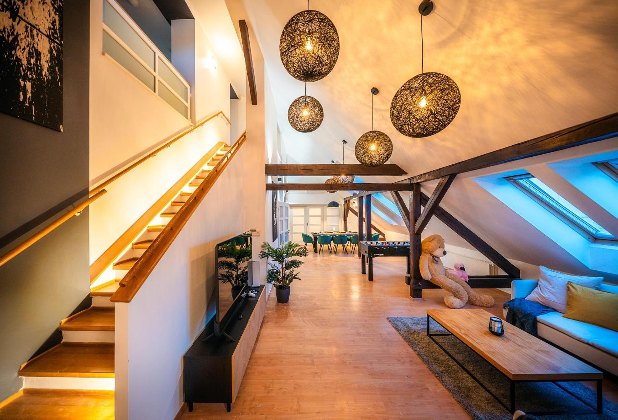 A/c Lux Rooftop 6br+3.5bath Wenceslas Square Apartmán *