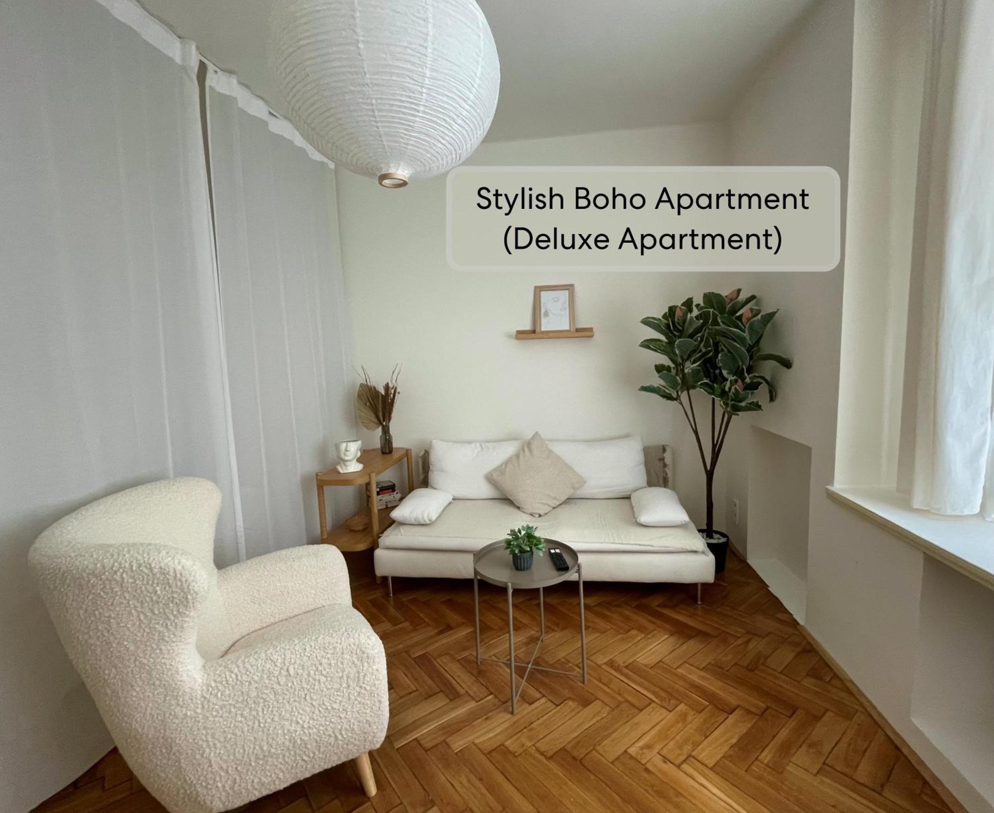 Urban Retreat I Modern Boho In Lovely Letna District - 10 Minutes From Old Town Apartment *