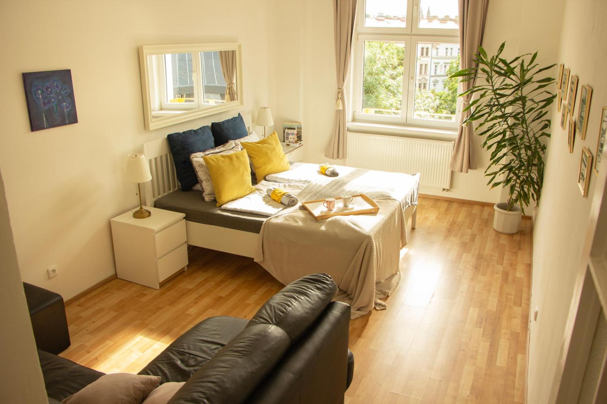 Double King Size Sunny In Castle Area Apartment Prag