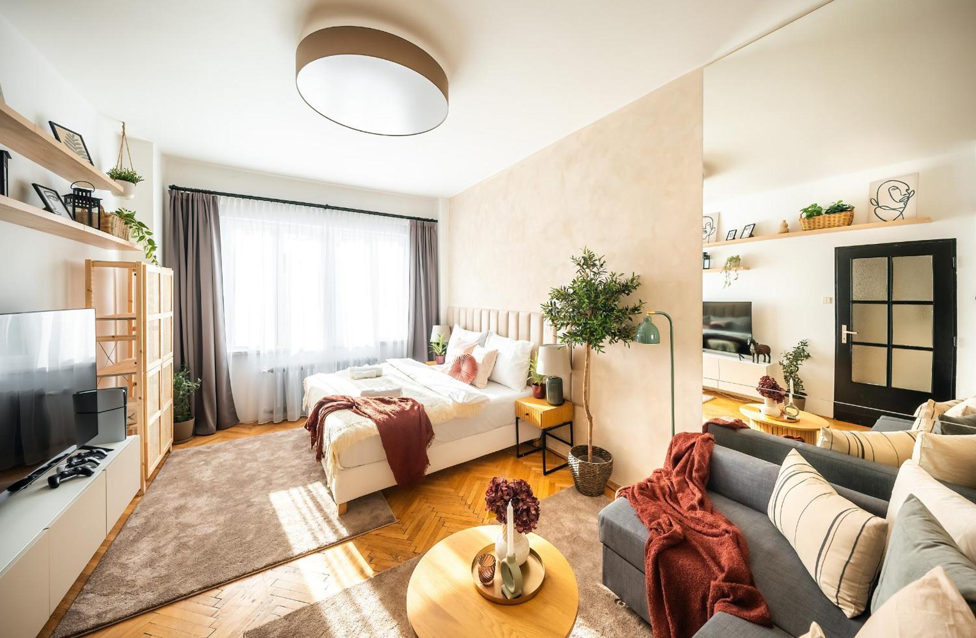 Apartmán 2br 1,5bath Chic Near Wenceslas Square