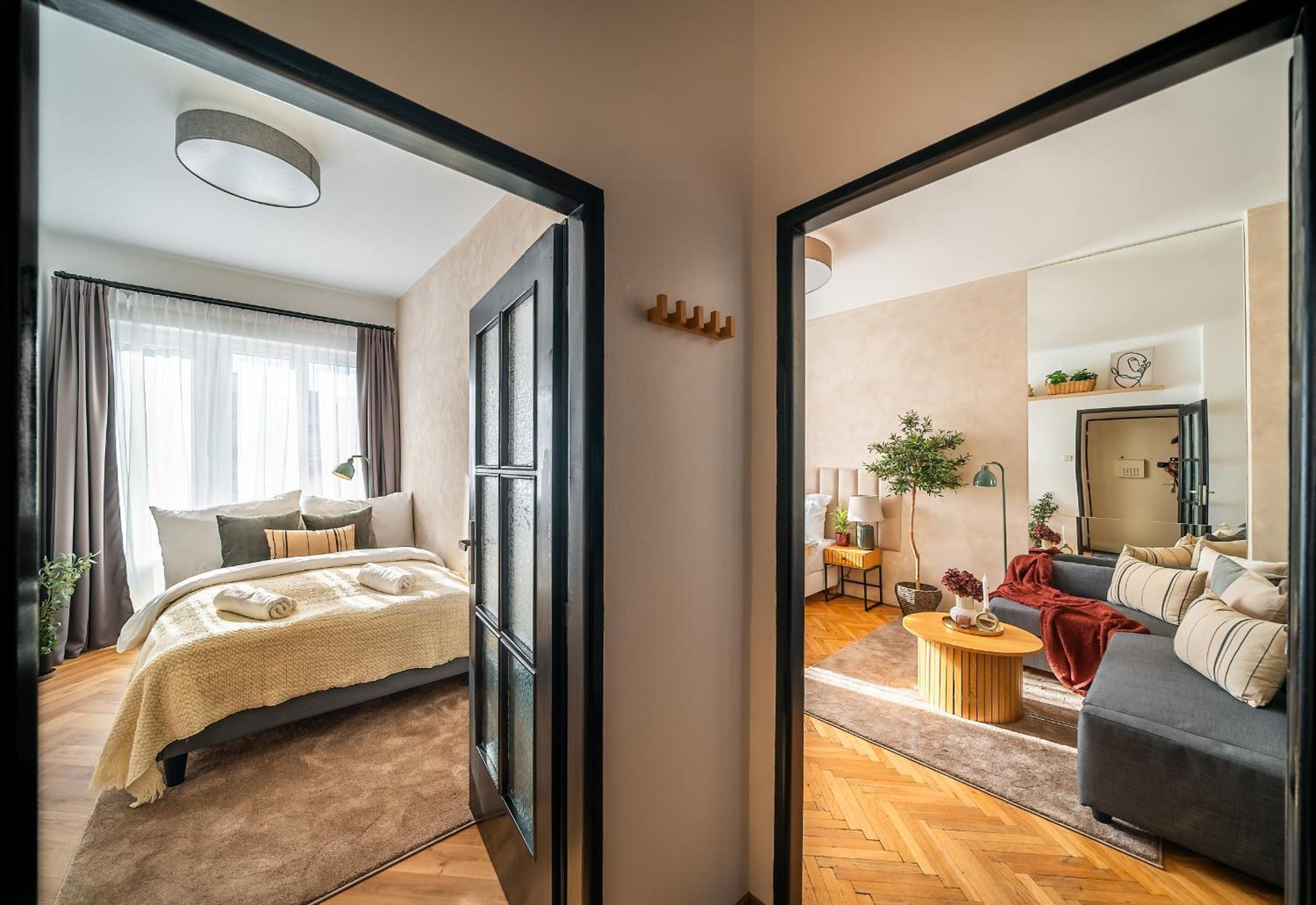 2br 1,5bath Chic Near Wenceslas Square Apartmán Praha