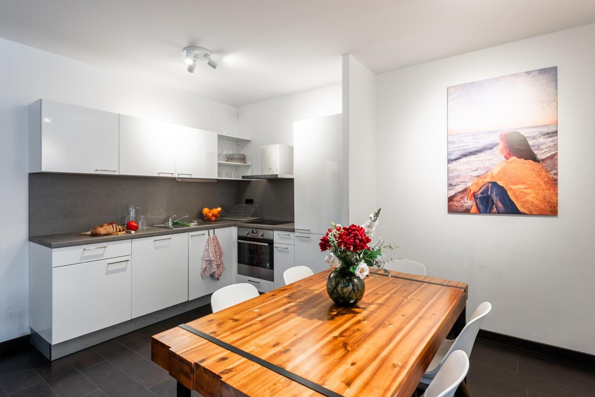 With Large Balcony, Parking Apartment *