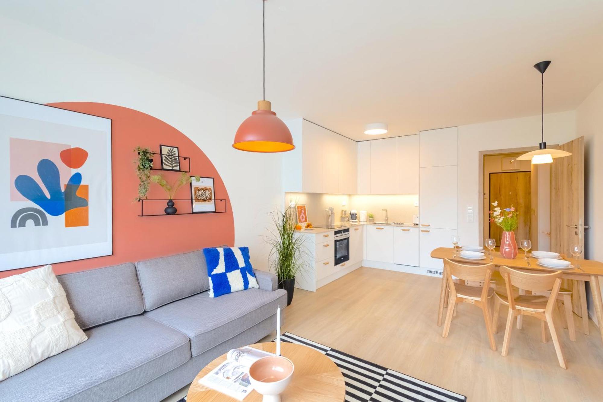 Lägenhet Design - Balcony, Free Parking, Yoga, 10 Mins To Center, By Gravity Prag