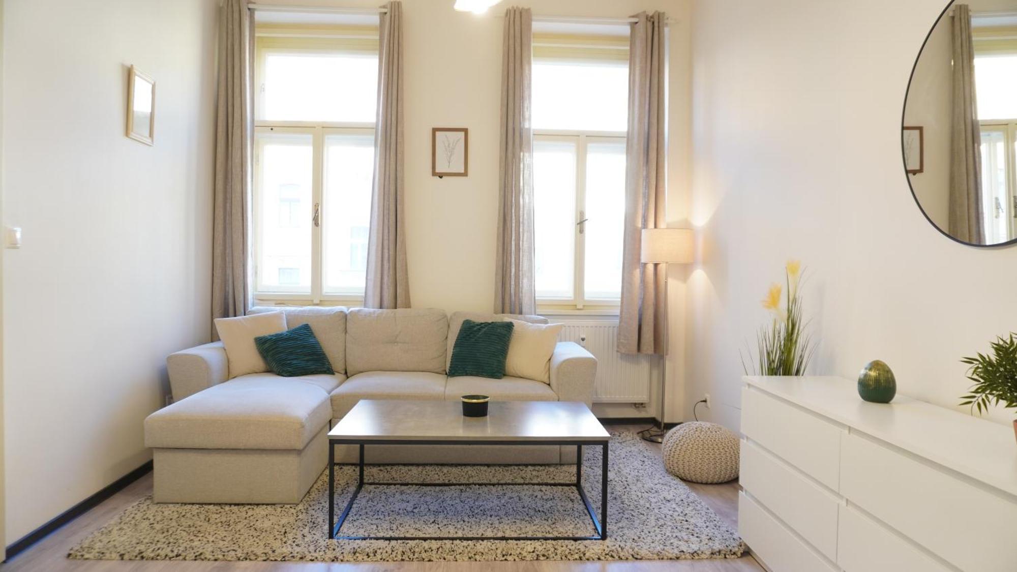 Flat With Balcony And Garage Apartment