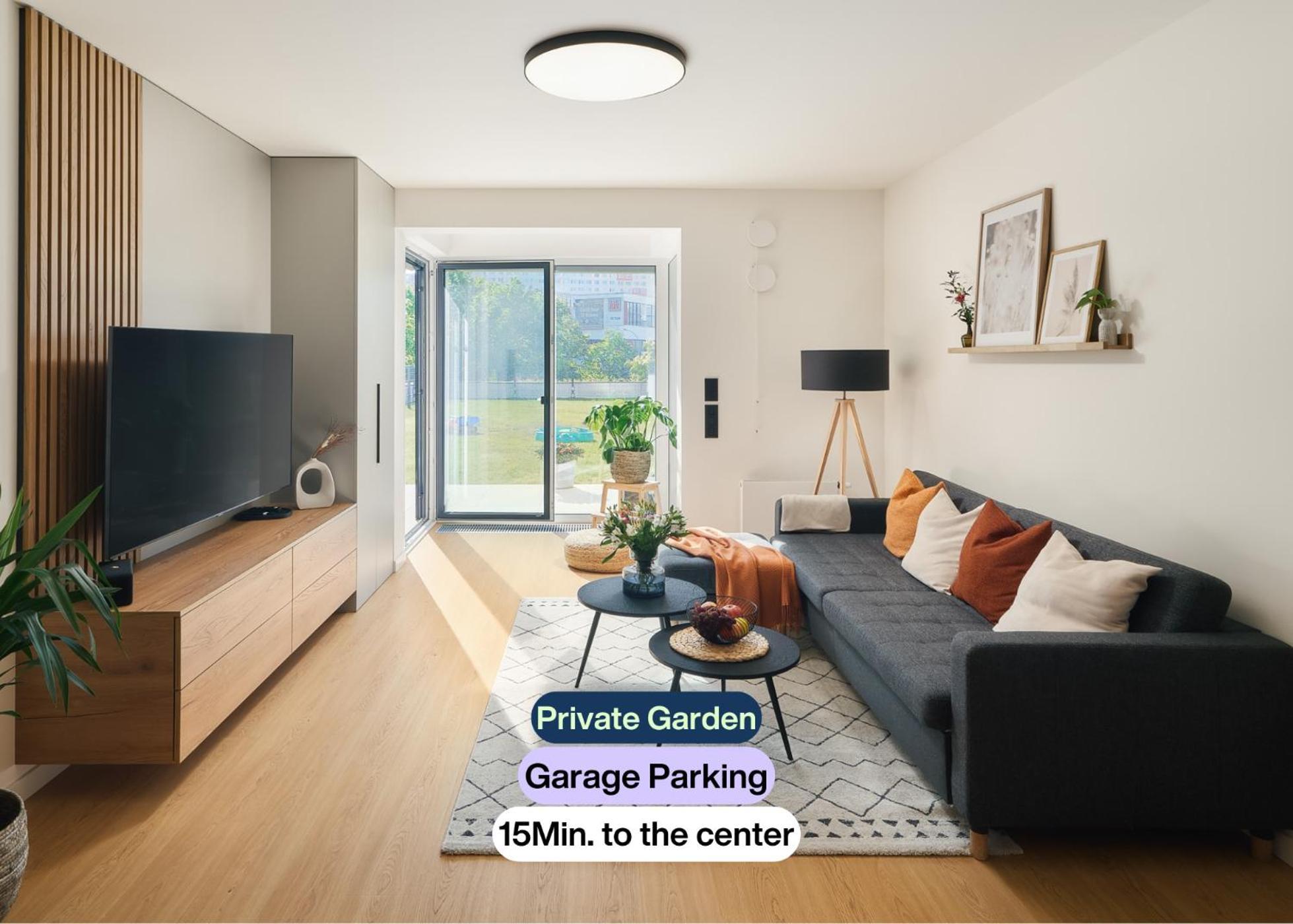 Beta - Garage, Air Condition, Garden, At Metro Lägenhet