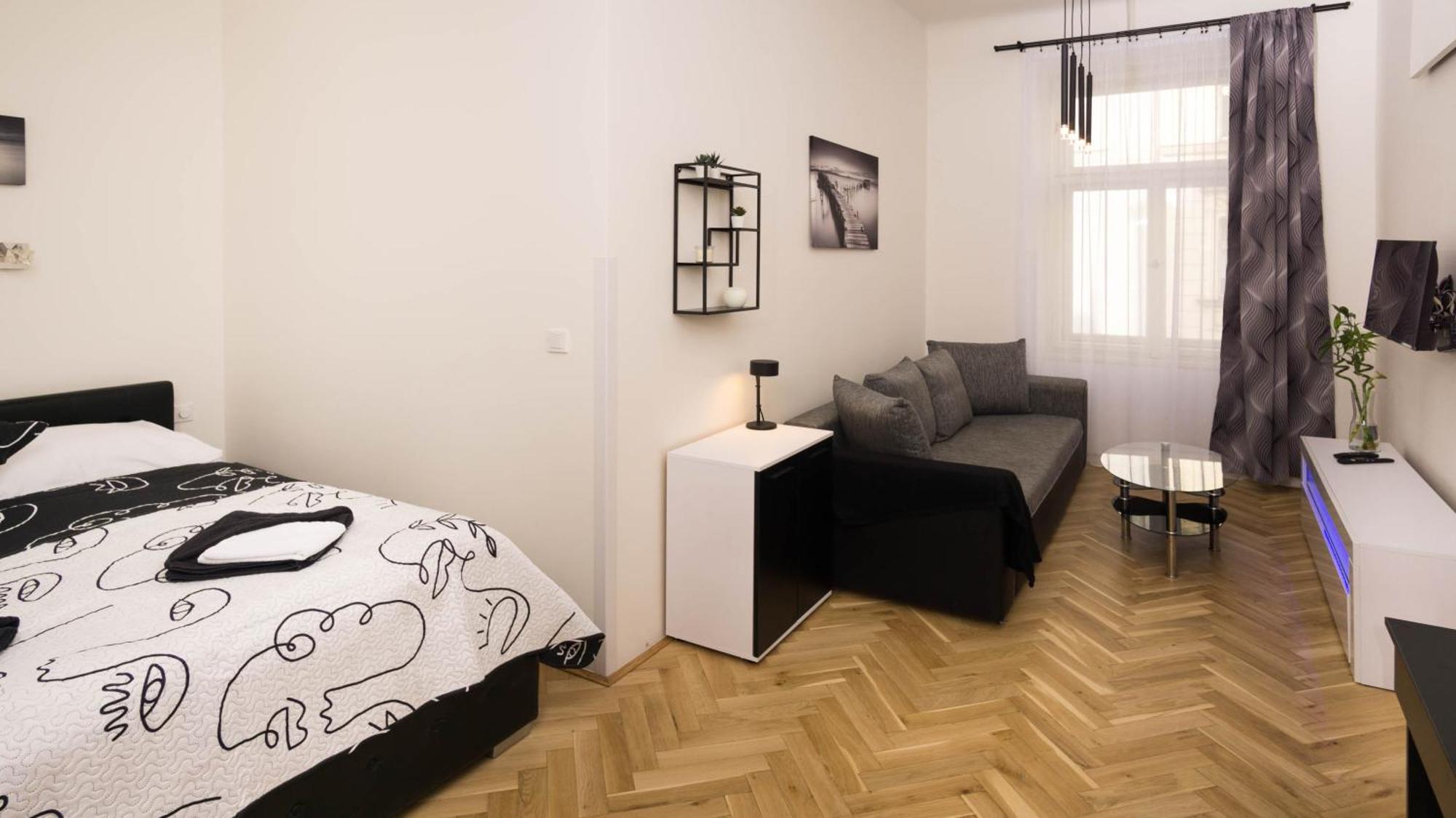 Apartmán Black & White By Wenceslas Square And Muzeum