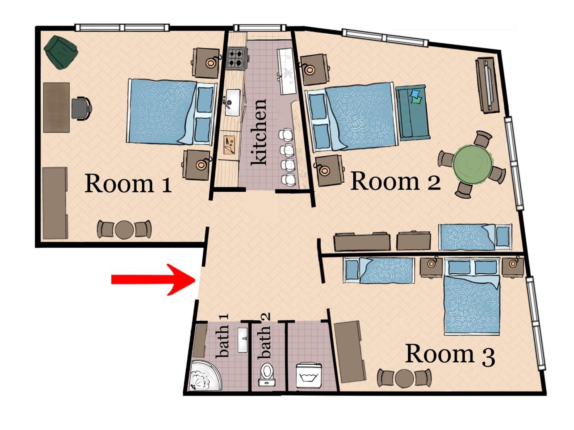 Apartment At The Blue Lion & Parking Assistance *