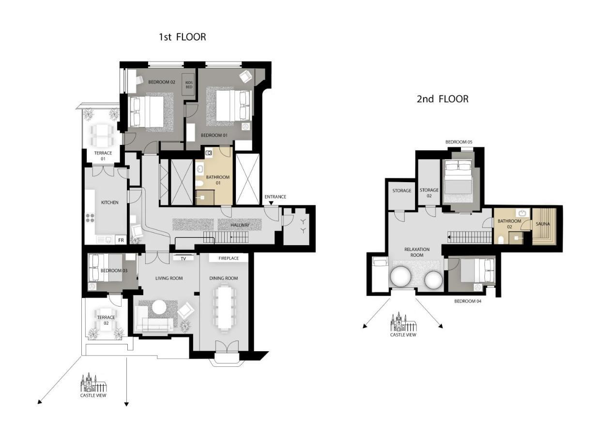 Apartment 5br 2bath Masarykovo Nabrezi *
