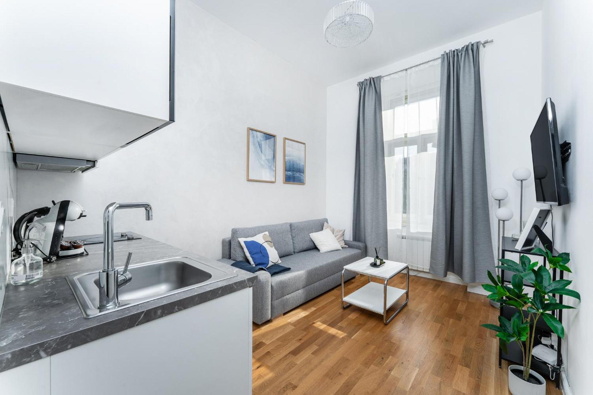 Sunny One Bedroom By Rentero Apartment *
