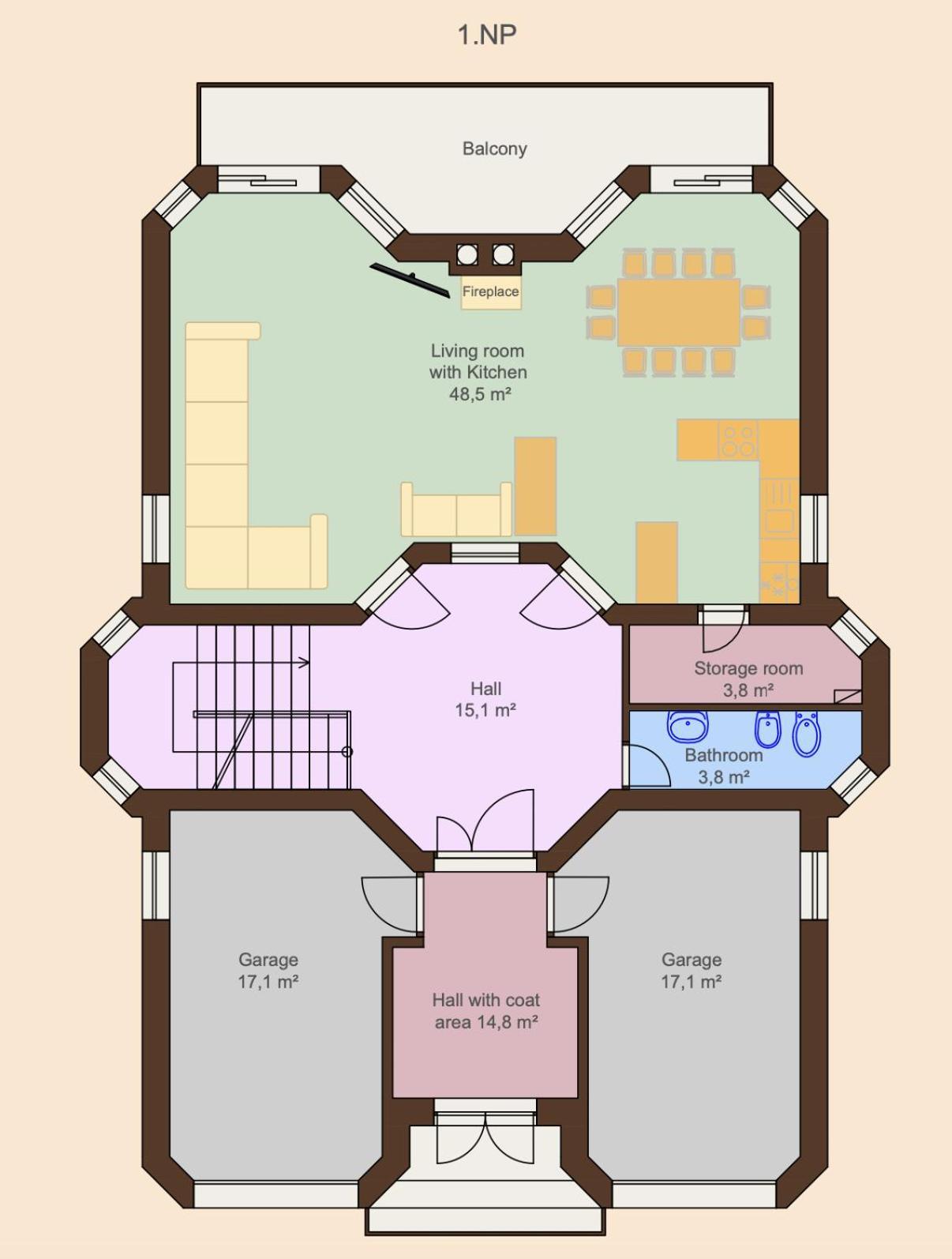 Diamondvilla, 4 Bedroom Apartment, Garden & Apartment